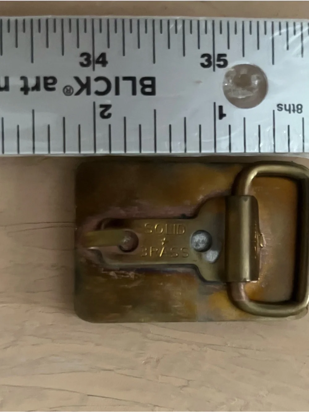 Brass/ Wood Buckle